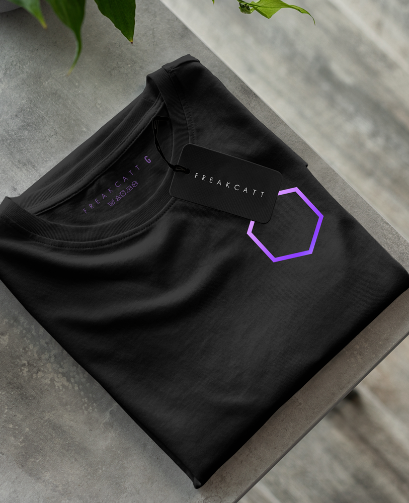 Camiseta unisex preta PURPLE DISCO MACHINE