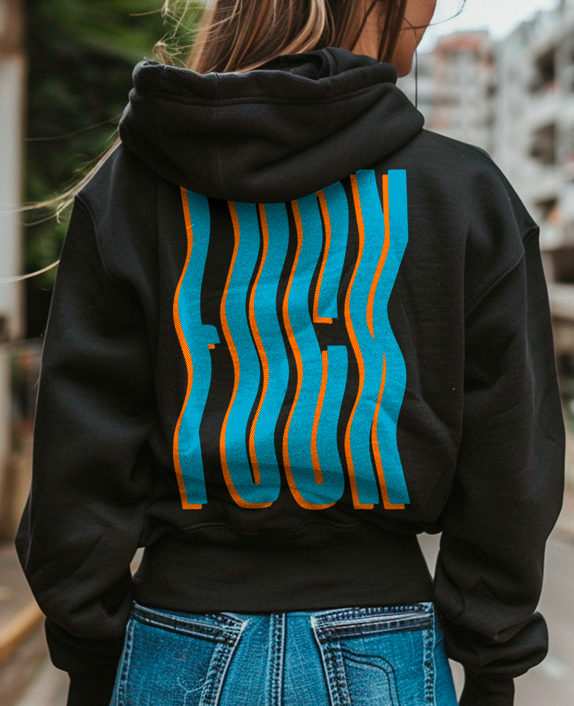 Moletom canguru unisex "FUCK"