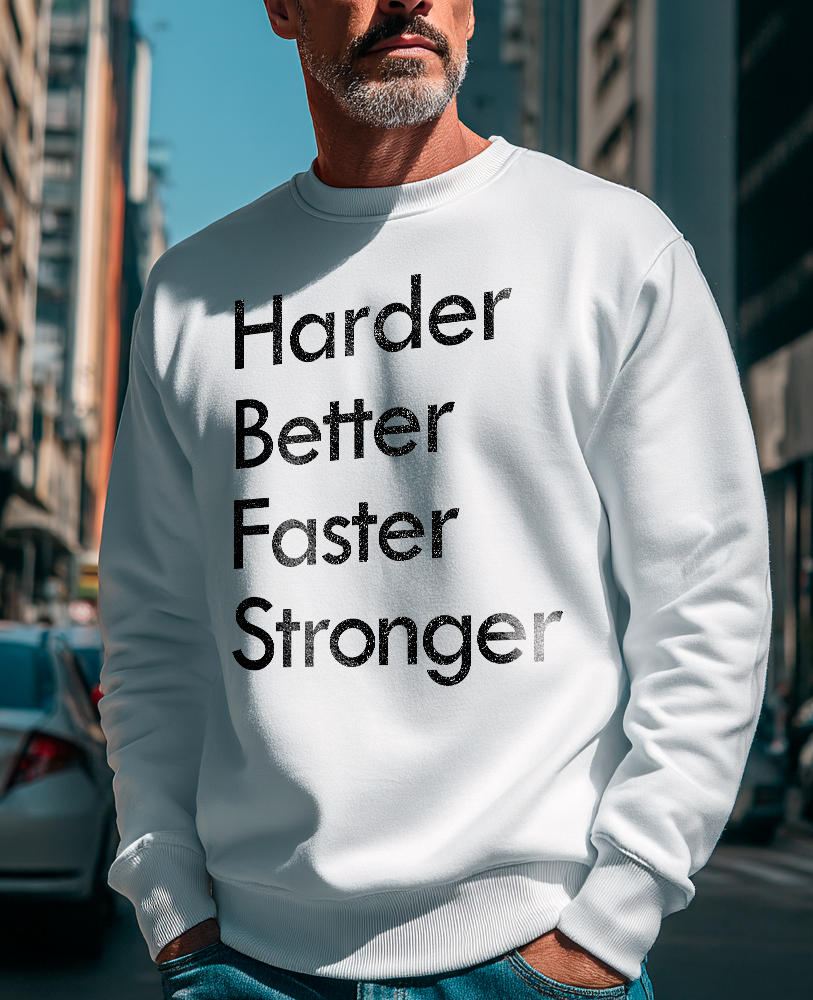 Moletom careca DAFT PUNK HARDER BETTER FASTER STRONGER