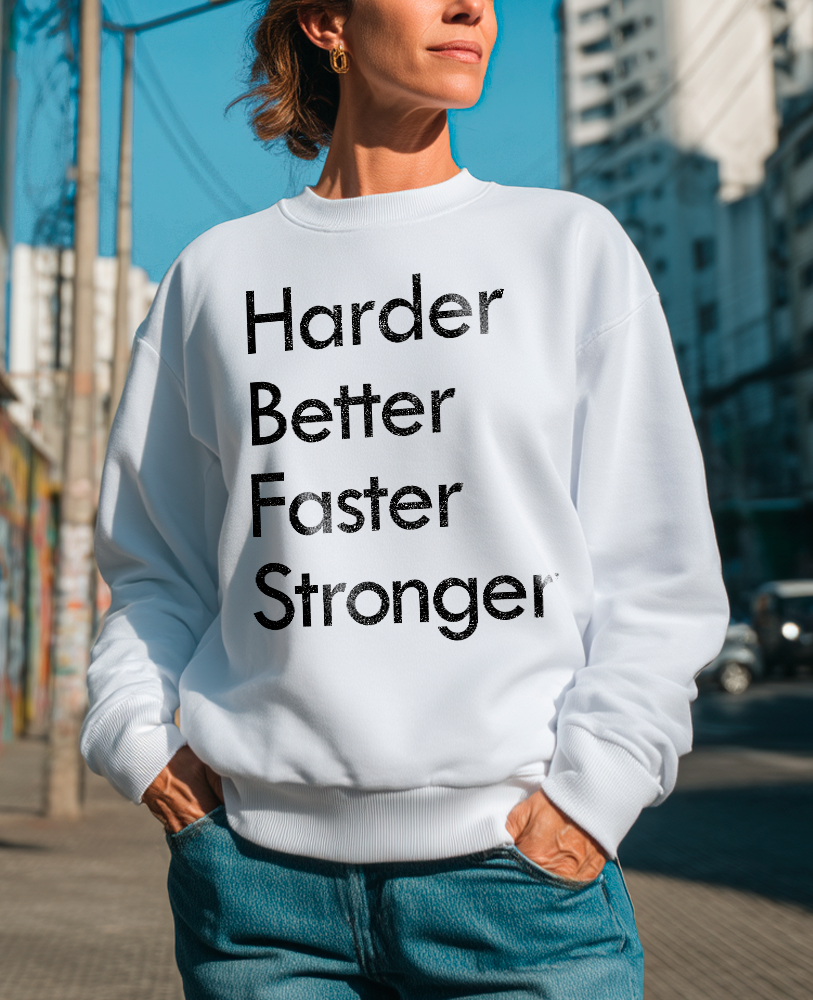 Moletom careca DAFT PUNK HARDER BETTER FASTER STRONGER