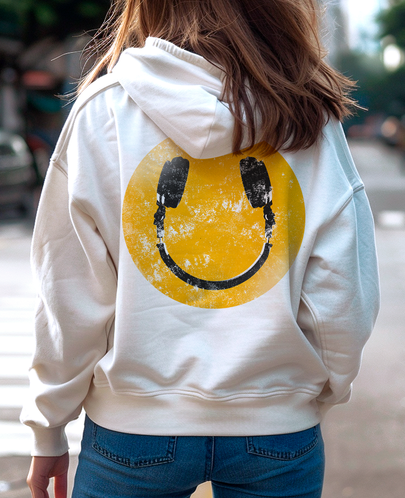 Moletom canguru unisex LAST NIGHT A DJ SAVED MY LIFE - SMILE