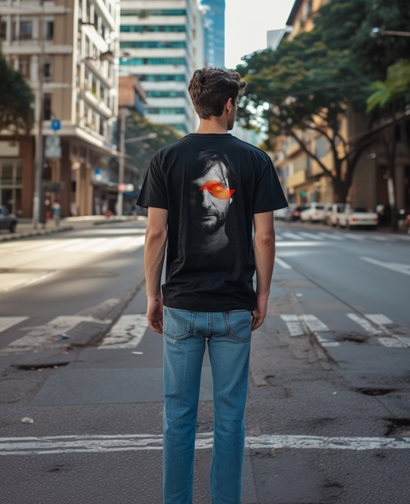 Camiseta unisex preta RICARDO VILLALOBOS - NO-SHOW