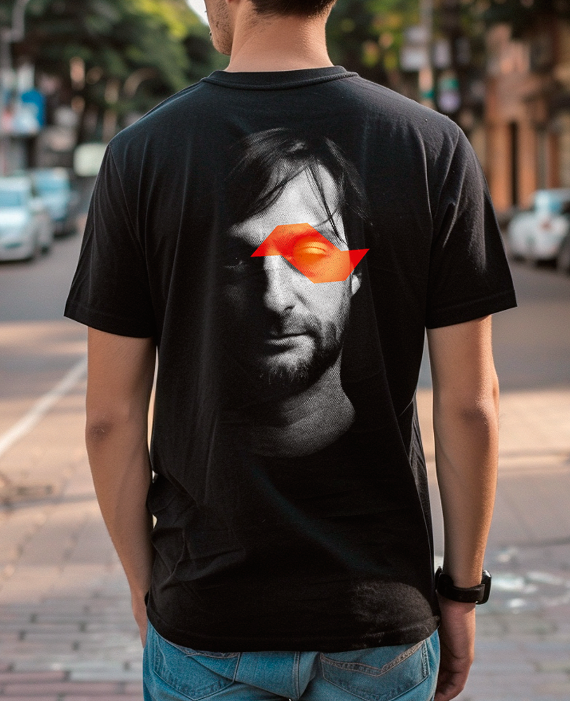 Camiseta unisex preta RICARDO VILLALOBOS - NO-SHOW