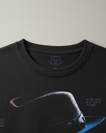 Camiseta unisex preta MICHAEL JACKSON BILLIE JEAN