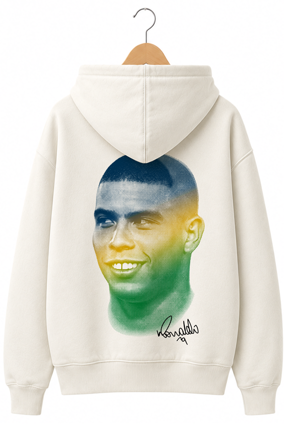 Moletom canguru unisex off-white RONALDO FENÔMENO