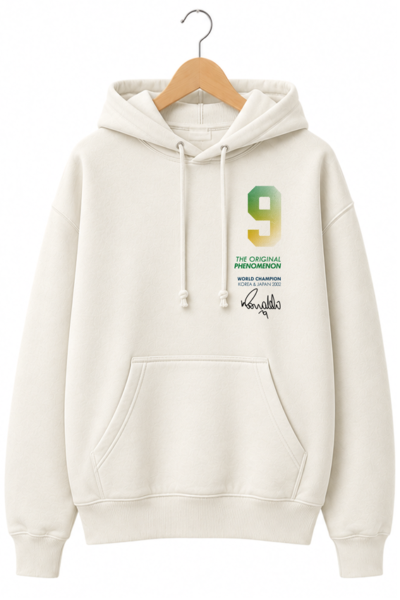 Moletom canguru unisex off-white RONALDO FENÔMENO