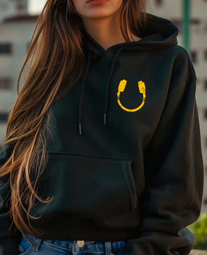 Moletom canguru unisex HEADPHONE SMILE