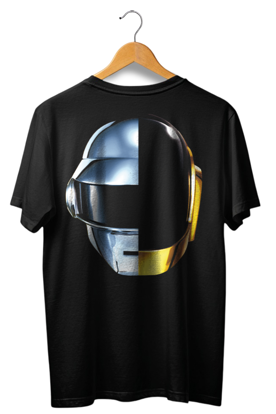 Camiseta preta unisex DAFT PUNK RANDOM ACCESS MEMORIES