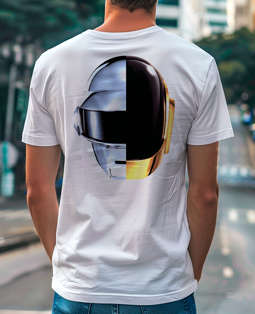 Camiseta Unisex Branca Daft Punk ‘Random Access Memories’