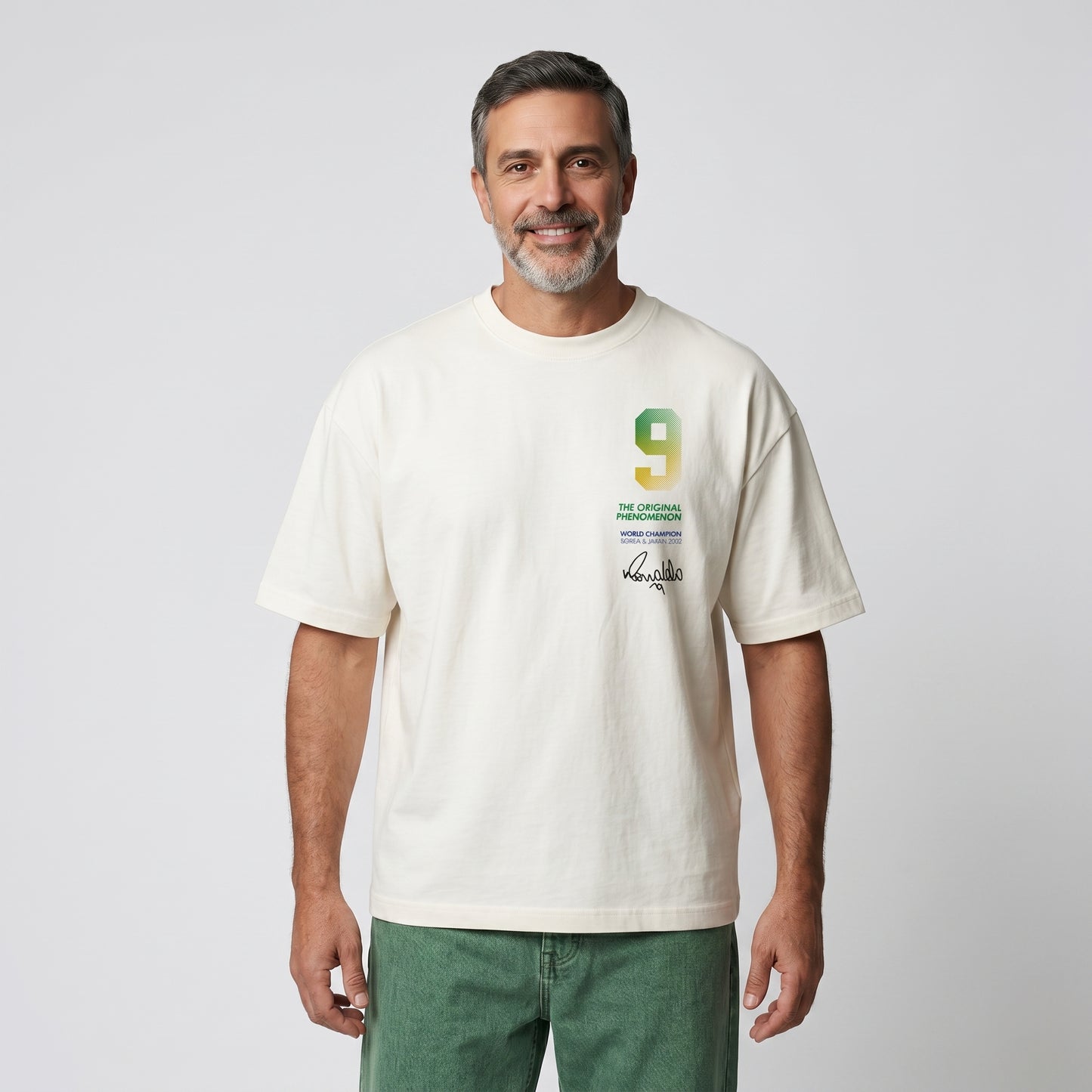 Camiseta Unisex Oversized Off-white RONALDO FENÔMENO