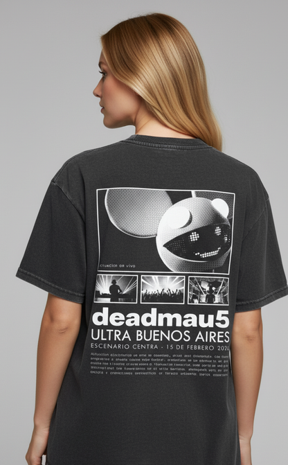 Camiseta Unisex marmorizada DEADMAU5