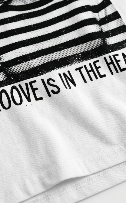 Camiseta unisex branca DEEE-LITE Groove is in the heart