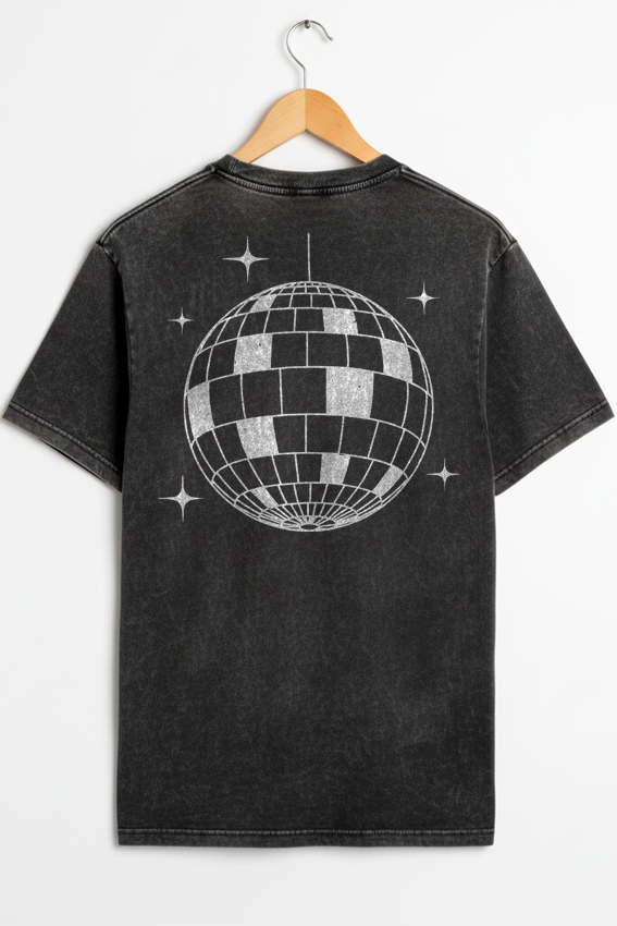 Camiseta unisex marmorizada DISCOBALL