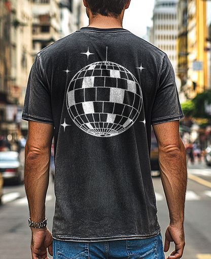 Camiseta unisex marmorizada DISCOBALL
