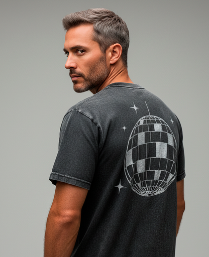 Camiseta unisex marmorizada DISCOBALL