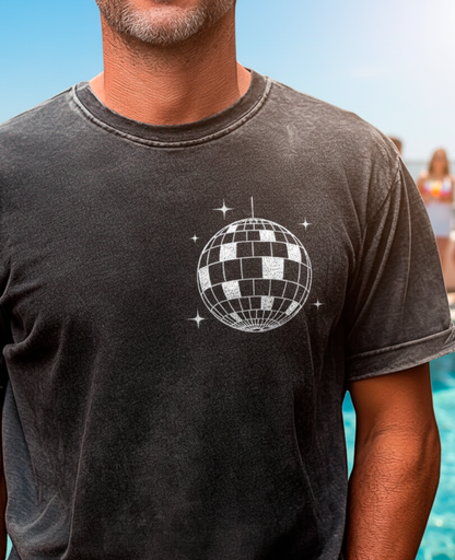 Camiseta unisex marmorizada DISCOBALL
