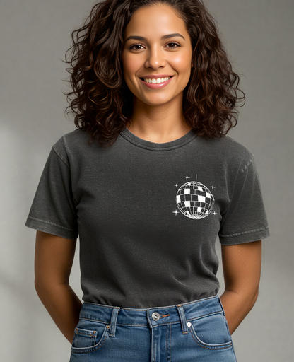 Camiseta unisex marmorizada DISCOBALL
