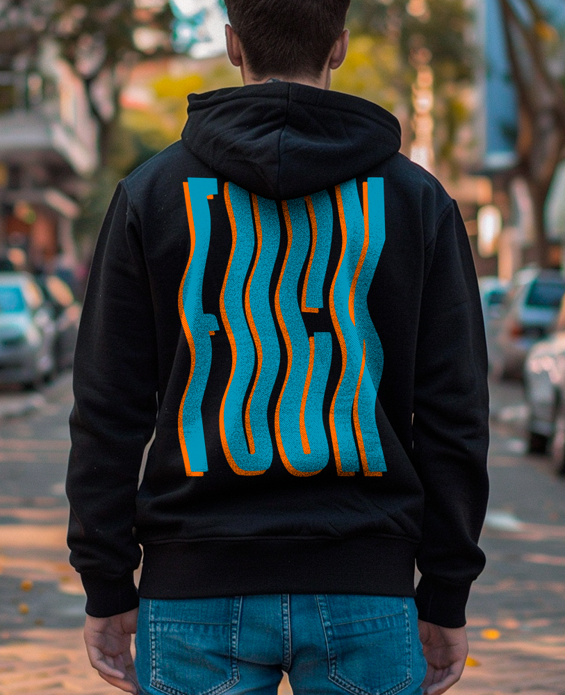 Moletom canguru unisex "FUCK"