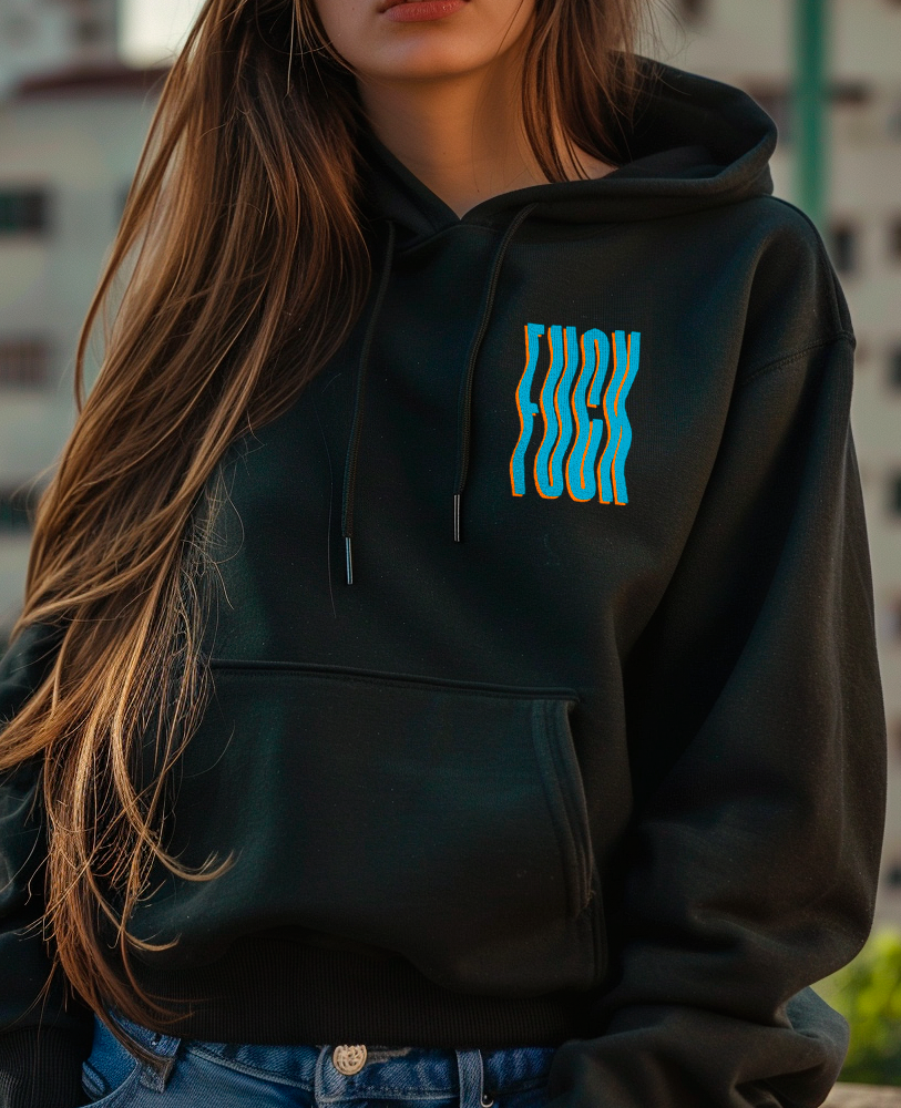 Moletom canguru unisex "FUCK"