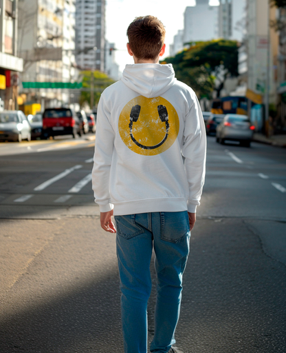 Moletom canguru unisex LAST NIGHT A DJ SAVED MY LIFE - SMILE