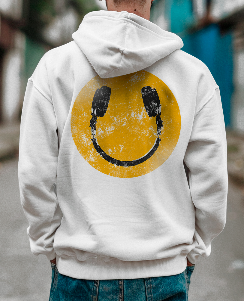 Moletom canguru unisex LAST NIGHT A DJ SAVED MY LIFE - SMILE