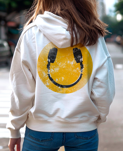 Moletom canguru unisex LAST NIGHT A DJ SAVED MY LIFE - SMILE