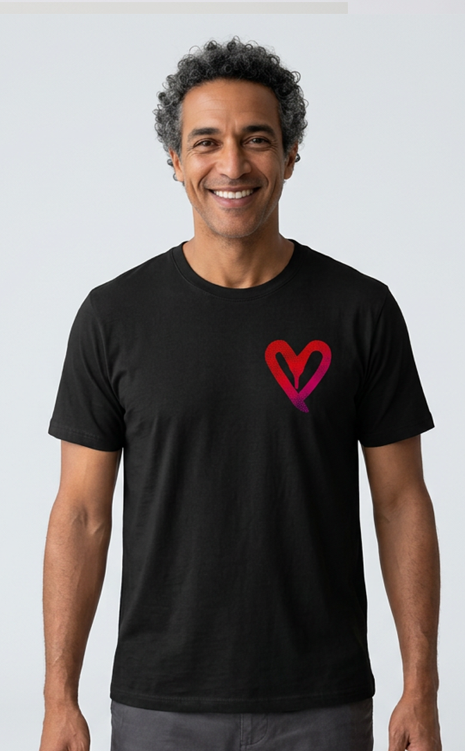 Camiseta unisex preta I LOVE YOU, BUT I'VE CHOSEN DISCO
