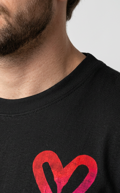 Camiseta unisex preta I LOVE YOU, BUT I'VE CHOSEN DISCO