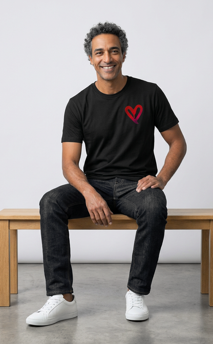Camiseta unisex preta I LOVE YOU, BUT I'VE CHOSEN DISCO