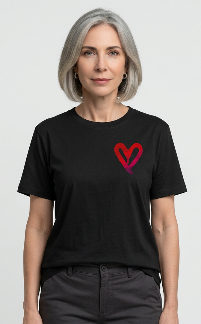 Camiseta unisex preta I LOVE YOU, BUT I'VE CHOSEN DISCO