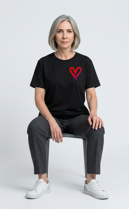 Camiseta unisex preta I LOVE YOU, BUT I'VE CHOSEN DISCO