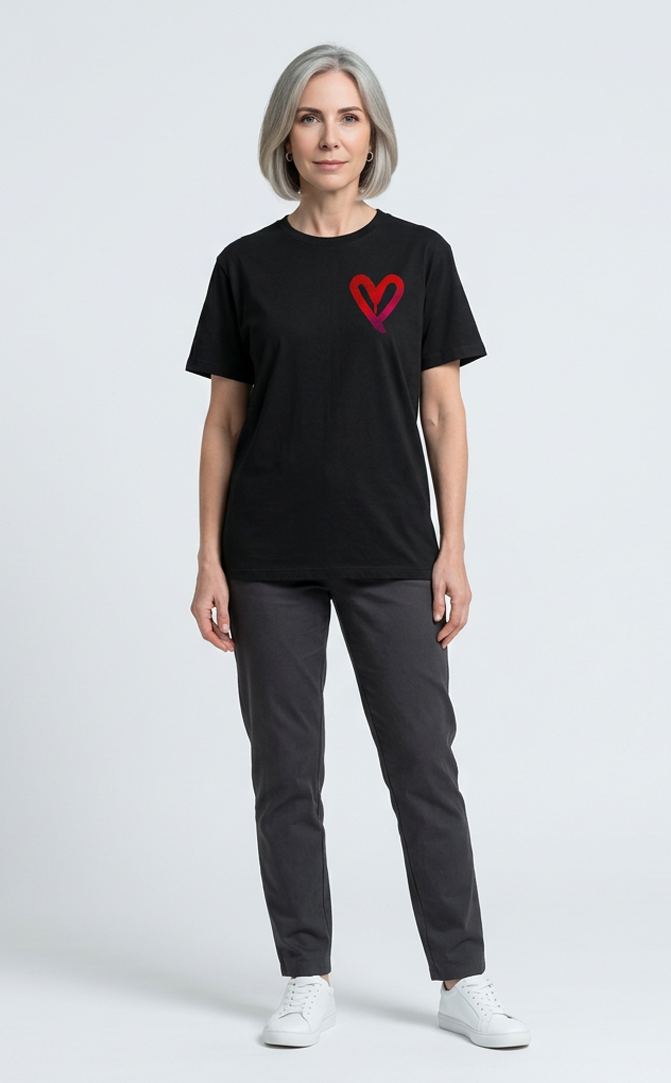 Camiseta unisex preta I LOVE YOU, BUT I'VE CHOSEN DISCO