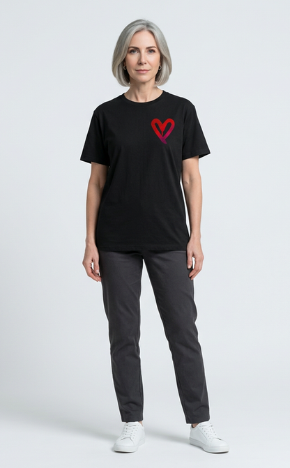 Camiseta unisex preta I LOVE YOU, BUT I'VE CHOSEN DISCO