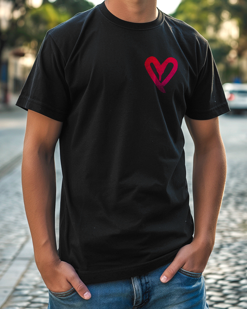 Camiseta unisex preta I LOVE YOU, BUT I'VE CHOSEN DISCO