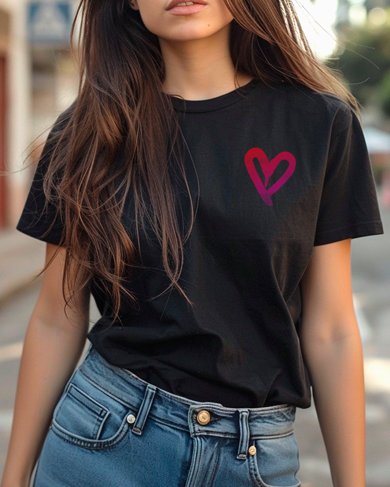 Camiseta unisex preta I LOVE YOU, BUT I'VE CHOSEN DISCO
