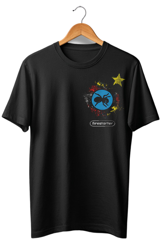 Camiseta Unisex preta PRODIGY FIRESTARTER