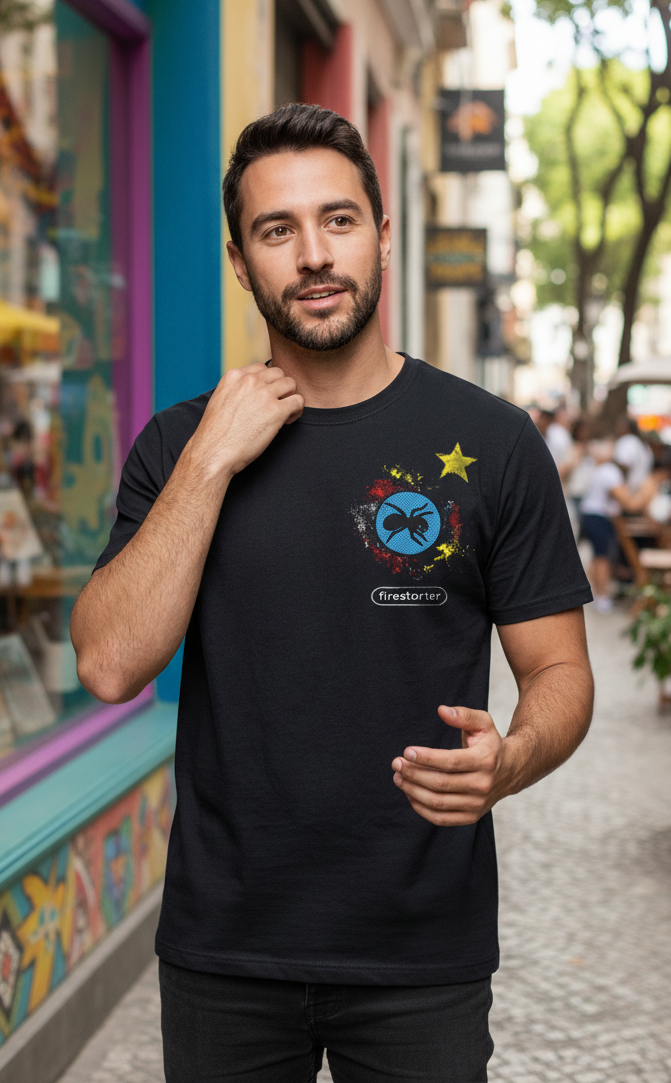 Camiseta Unisex preta PRODIGY FIRESTARTER