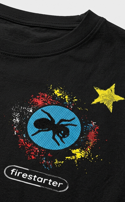 Camiseta Unisex preta PRODIGY FIRESTARTER