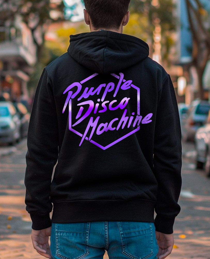 Moletom canguru unisex PURPLE DISCO MACHINE