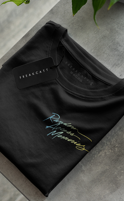Camiseta unisex preta  DAFT PUNK RANDOM ACCESS MEMORIES