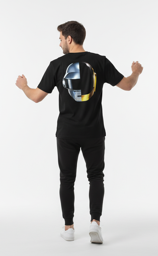 Camiseta unisex preta  DAFT PUNK RANDOM ACCESS MEMORIES
