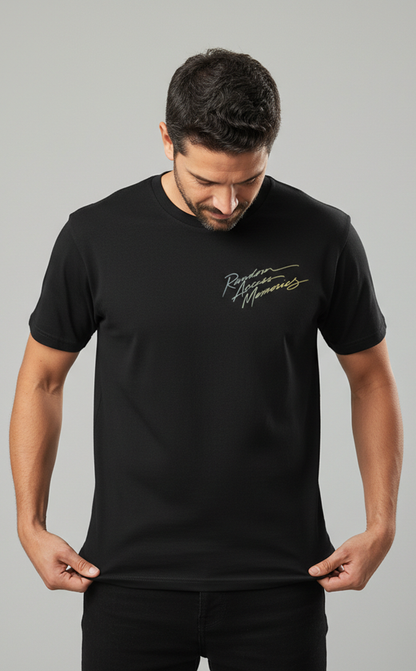 Camiseta unisex preta  DAFT PUNK RANDOM ACCESS MEMORIES