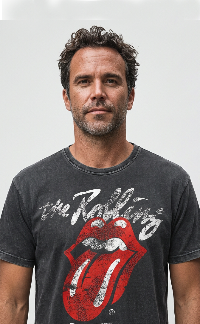Camiseta Unisex marmorizada ROLLING STONES