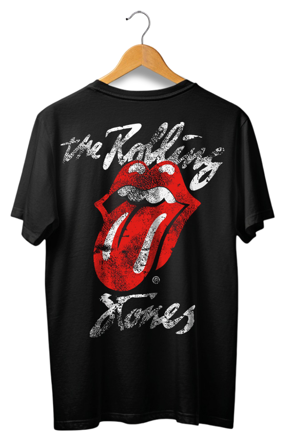 Camiseta Unisex preta ROLLING STONES