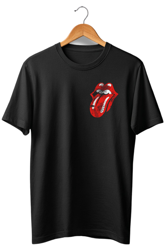 Camiseta Unisex preta ROLLING STONES