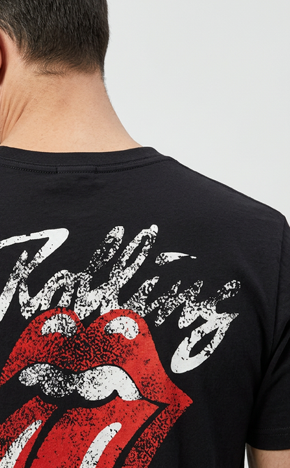Camiseta Unisex preta ROLLING STONES