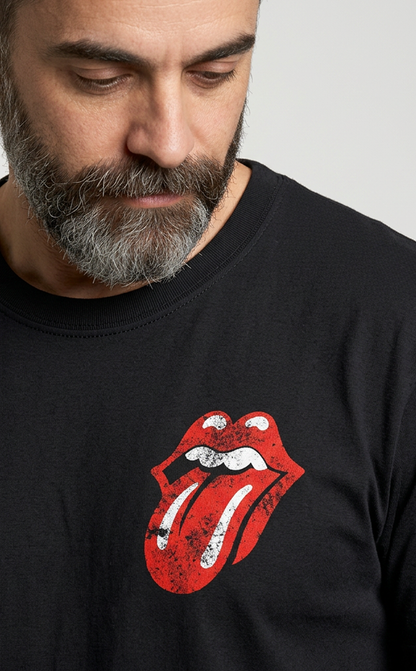 Camiseta Unisex preta ROLLING STONES