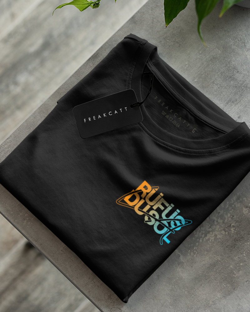 Camiseta unisex preta RUFUS DU SOL - LOS ANGELES