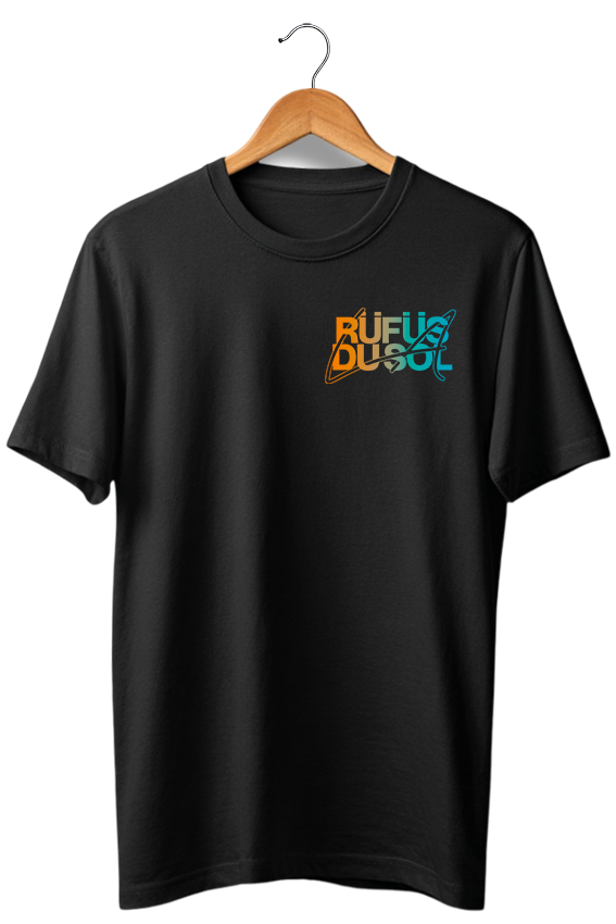 Camiseta unisex preta RUFUS DU SOL - LOS ANGELES
