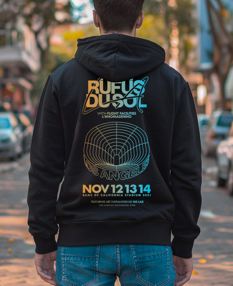 Moletom canguru unisex RUFUS DU SOL - LOS ANGELES